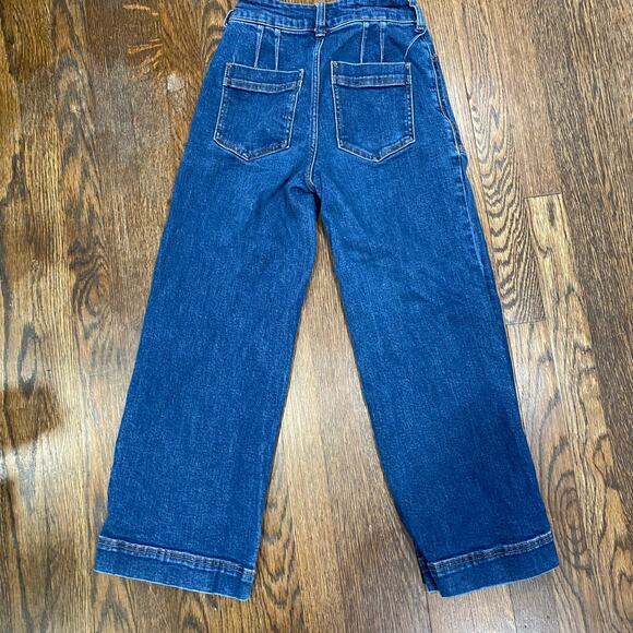 Anthropologie Pilcro Jeans Size 25 The Skipper Seamed High-Rise Crop Wide-Leg - Picture 6 of 12